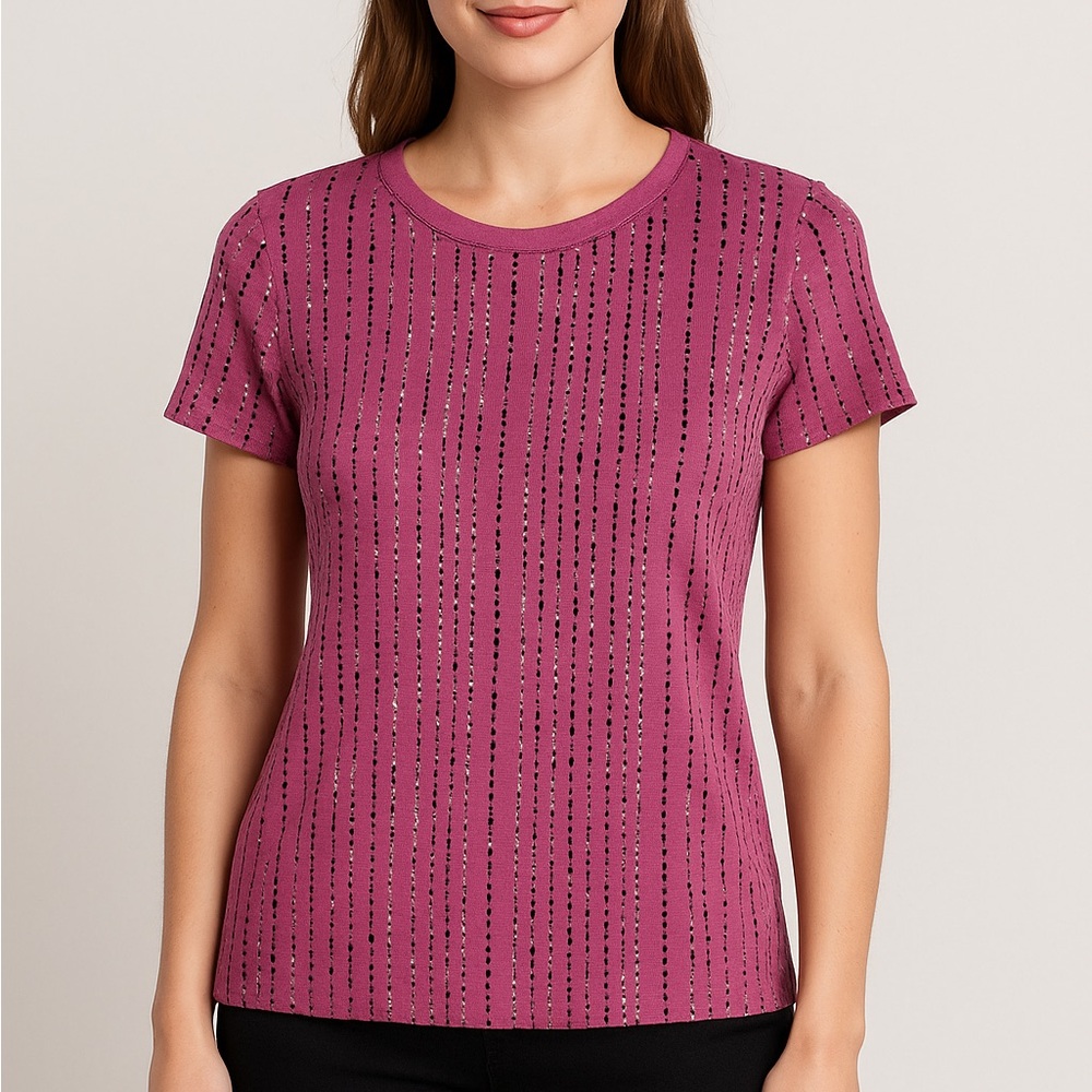 💜NWT Womens Nine West Speckle Design Shirt